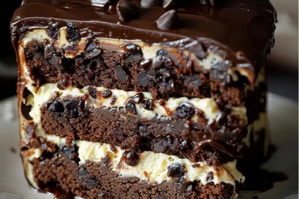 Brownie Cookie Dough Cake