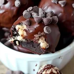 Chocolate Chip Cookie Dough Brownie Bombs