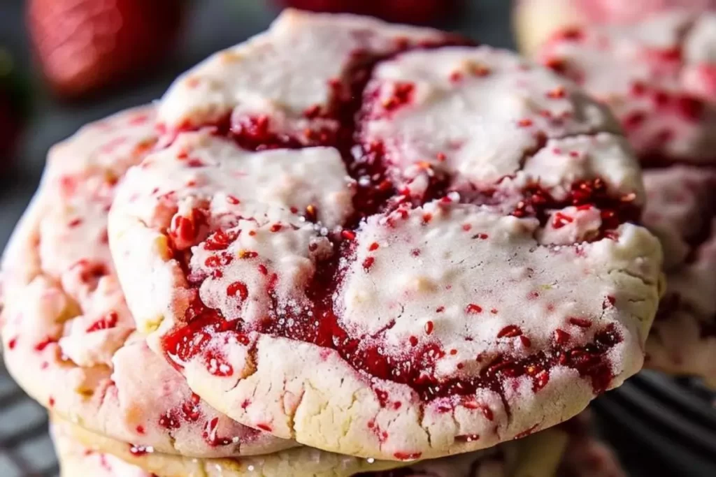 Double Strawberry Sugar Cookies