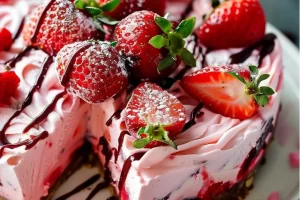 Frozen Strawberry Cheesecake