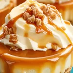 Mini Cheesecakes with Caramel Sauce