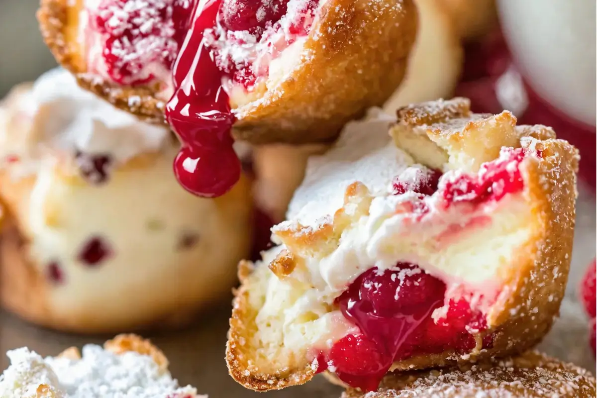 Raspberry Cream Cheese Bites