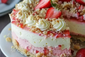 Strawberry Crunch Cheesecake