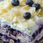 White Chocolate Blueberry Lasagna