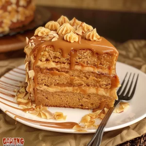 Caramel Apple Cake with Salted Caramel Buttercream