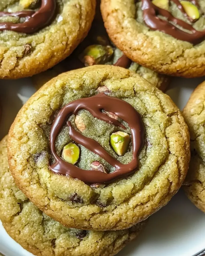 Pistachio Chocolate Cookies