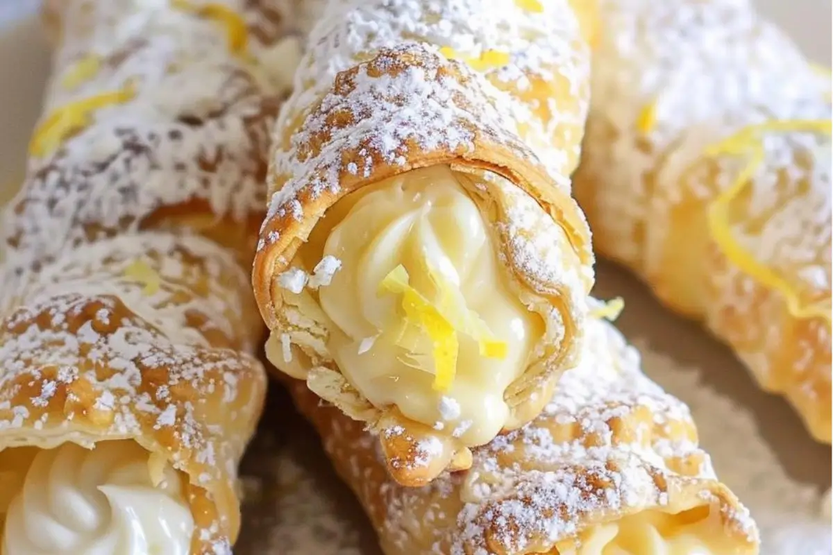 Lemon Meringue Pie Cannolis