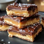 Salted Caramel Cookie Dough Billionaire Bars