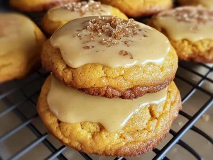 Pumpkin Cookies with Nutty Brown Butter Glaze