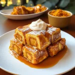 Pumpkin Pie Hawaiian Roll French Toast