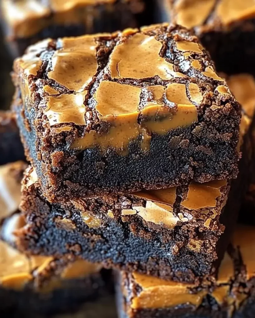 Fudgy Peanut Butter Brownies