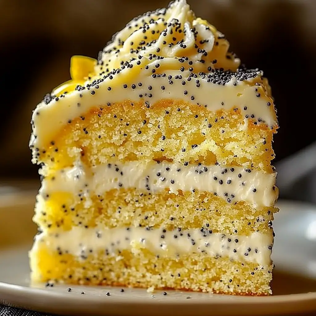 Lemon Poppy Seed Pudding Cake