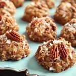 No-Bake Pecan Coconut Praline Cookies