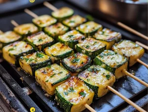 Garlic Butter Zucchini Skewers