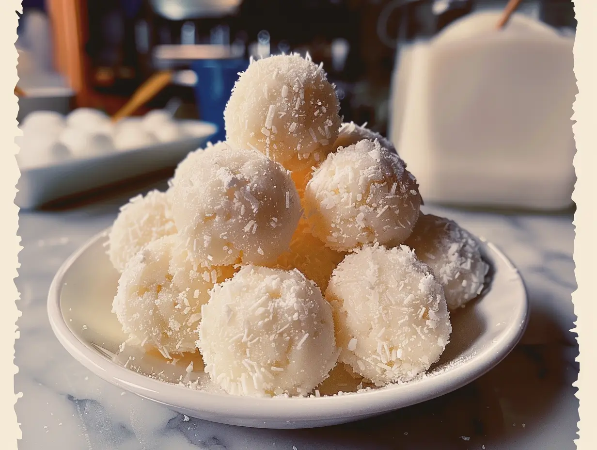 Sweetened Condensed Milk Snowball Cookies