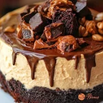 Peanut Butter & Brownie Cheesecake