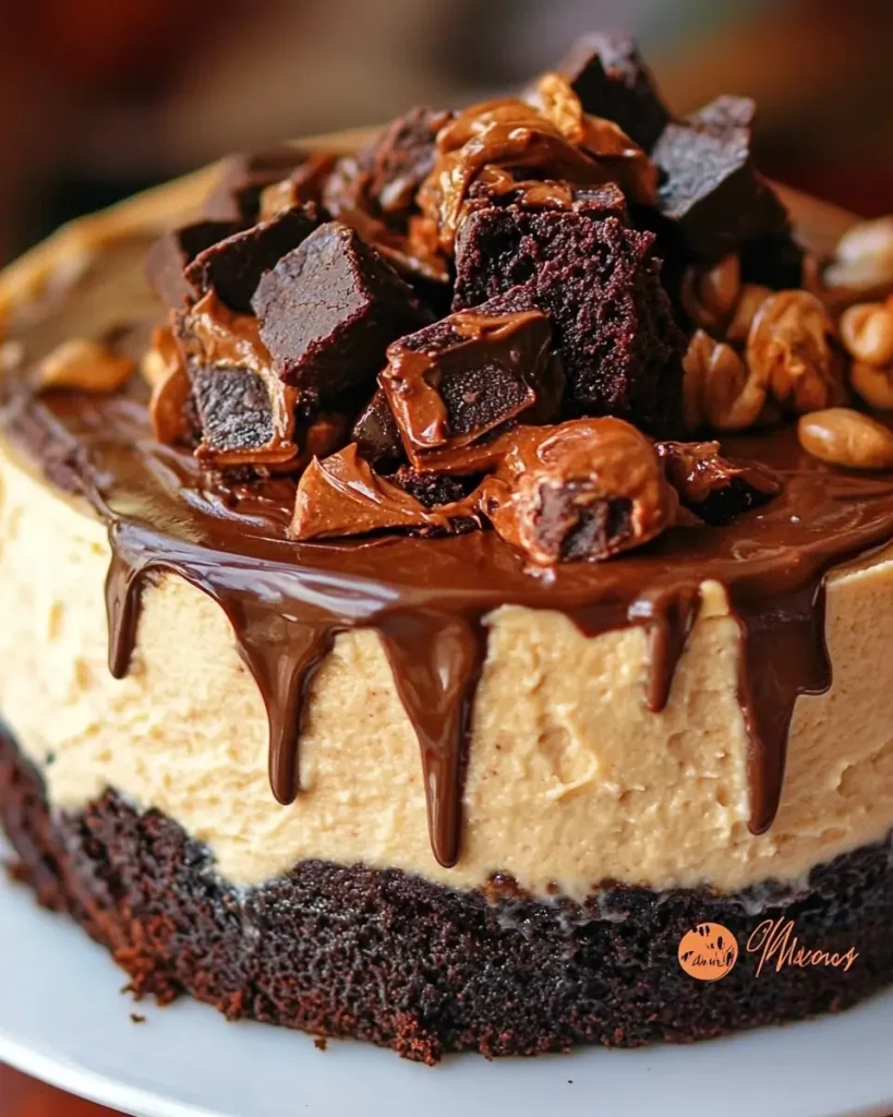 Peanut Butter & Brownie Cheesecake