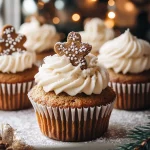 Gingerbread Cupcakes with Cream Cheese Frosting