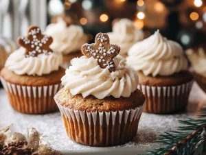 Gingerbread Cupcakes with Cream Cheese Frosting