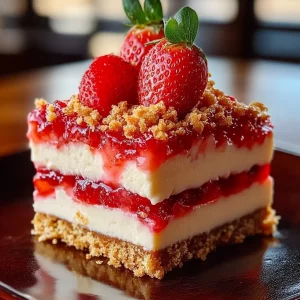 Strawberry Crunch Cheese Cake