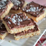 Salted Nutella Shortbread Bars