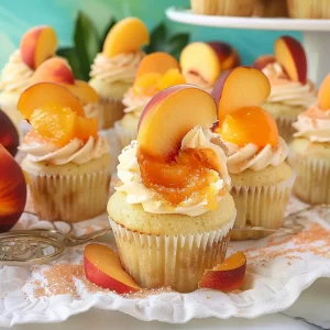 Peach Bellini Cupcakes