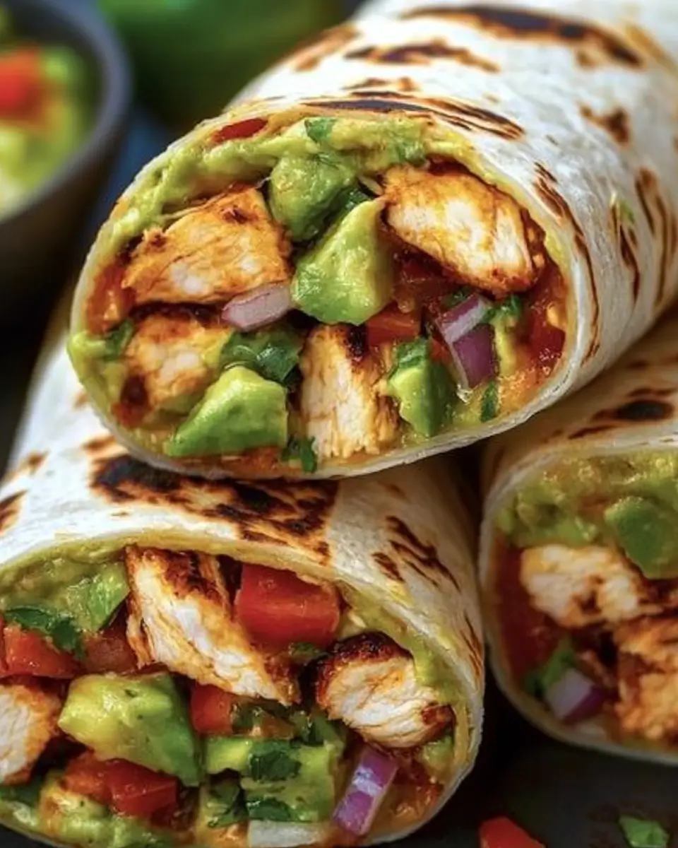 Chicken Avocado Ranch Burritos Recipe