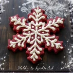 Red Velvet Snowflake Cookies