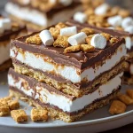 Gooey S'mores Chocolate Bars