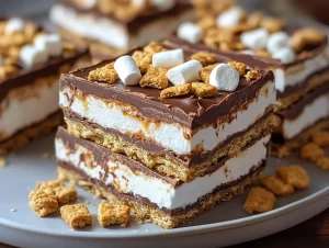 Gooey S'mores Chocolate Bars