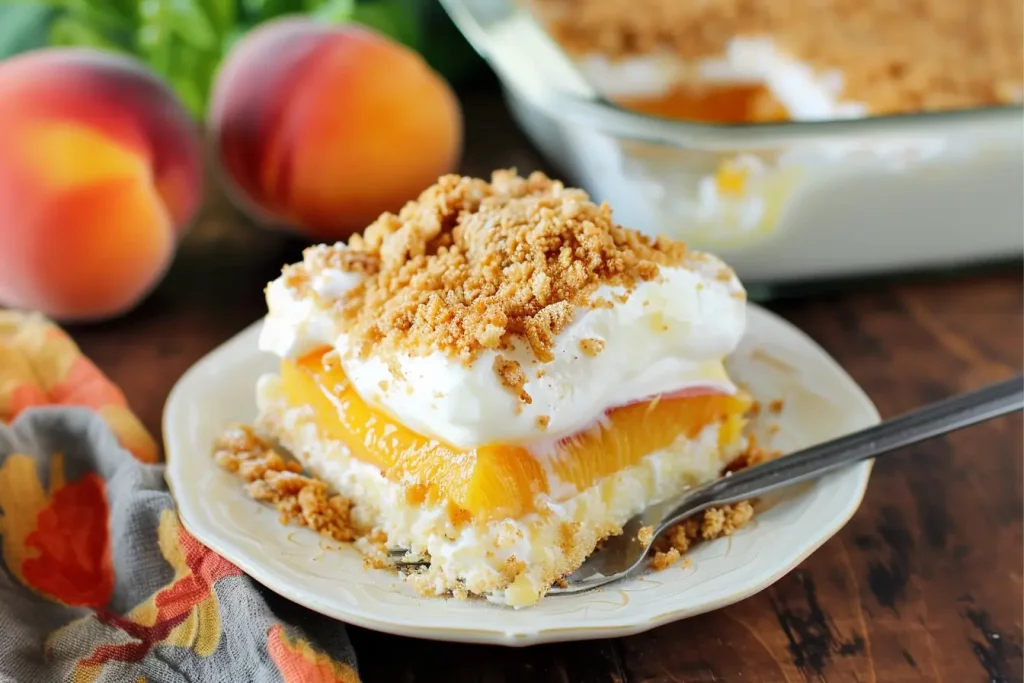 No-Bake Peach Yum Yum