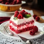 Raspberry Fluff Cake