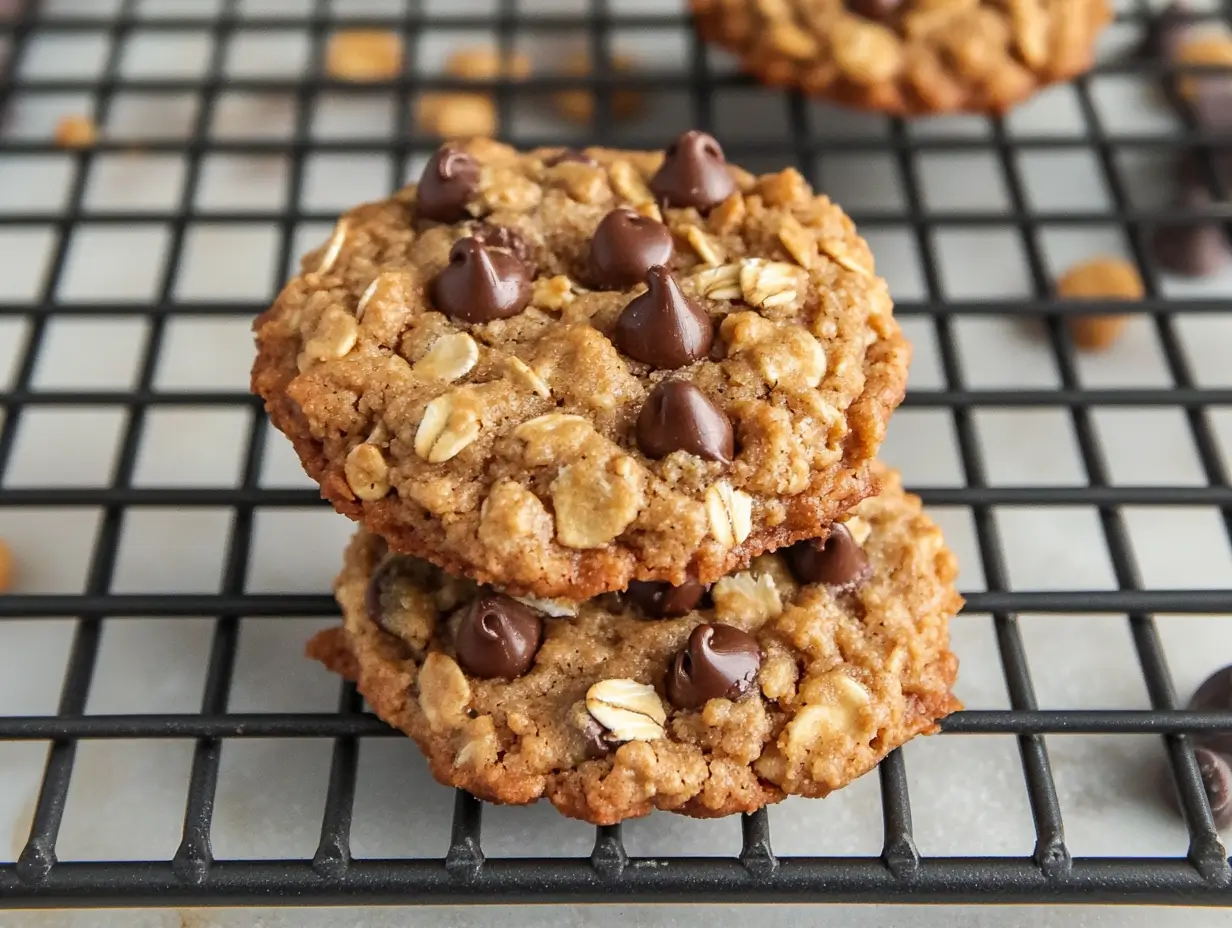 Peanut Butter Oatmeal Chocolate Chip Cookies