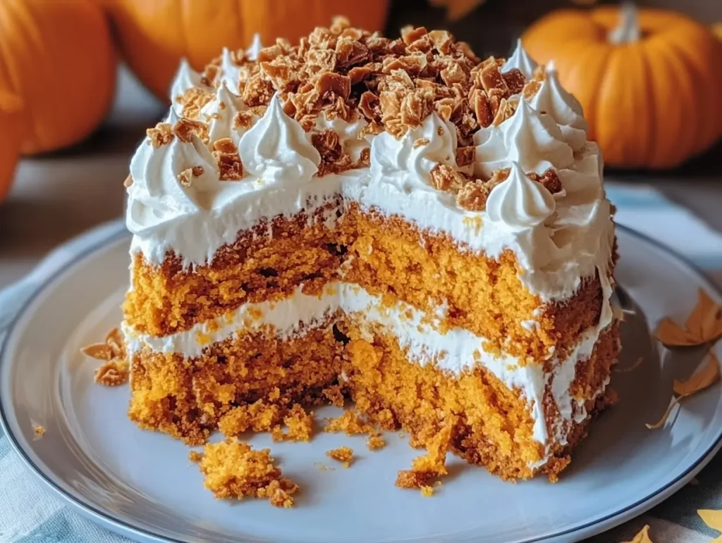 Pumpkin Patch Poke Cake