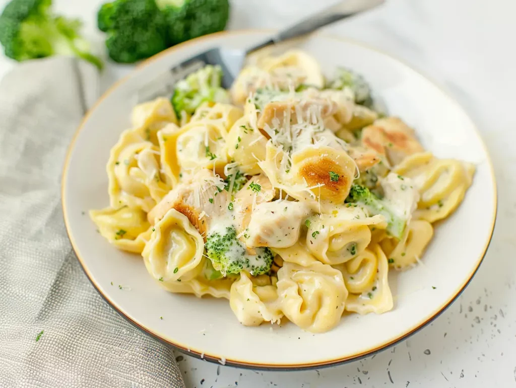 Cheesy Chicken Broccoli Tortellini