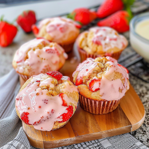 Strawberry Breakfast Muffins