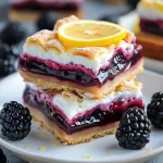 Blackberry Lemon Curd Bars