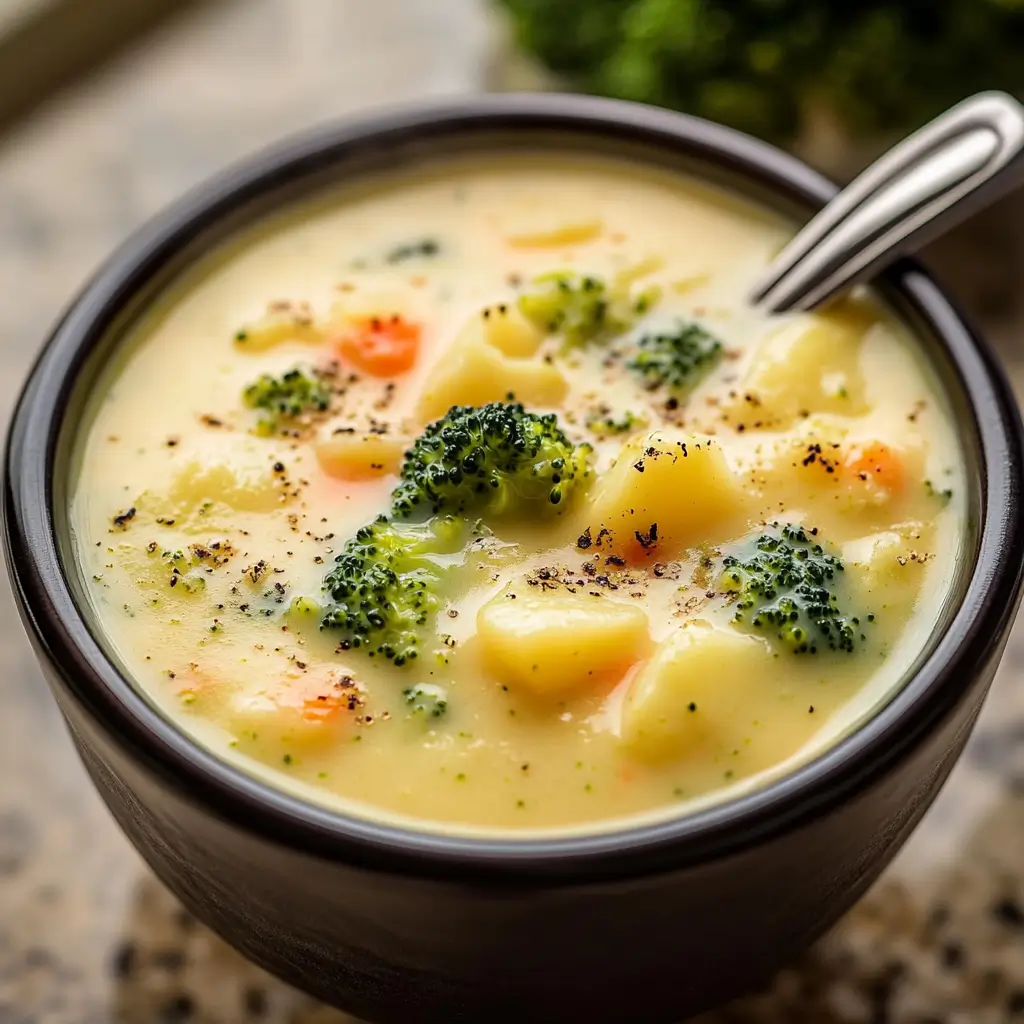 Cheddar Broccoli Potato Soup