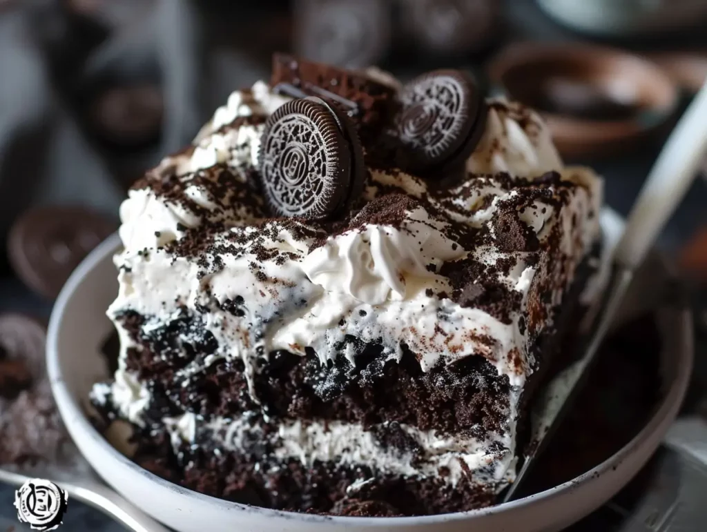 Oreo Poke Cake