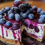 White Chocolate Blueberry Cheesecake