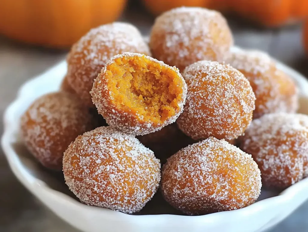 Baked Pumpkin Donut Holes