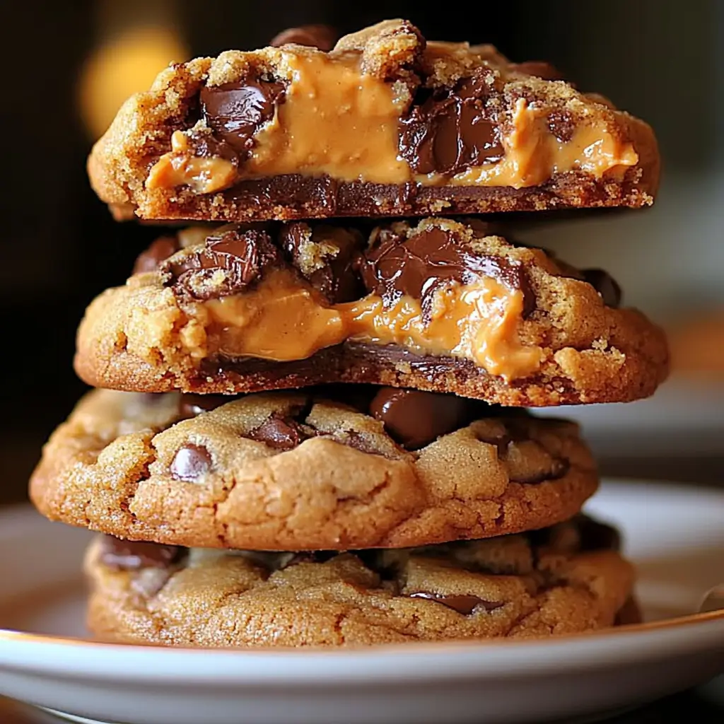 Gooey Reese's Cheesecake Cookies