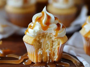 Salted Caramel Cream Cheese Cupcakes