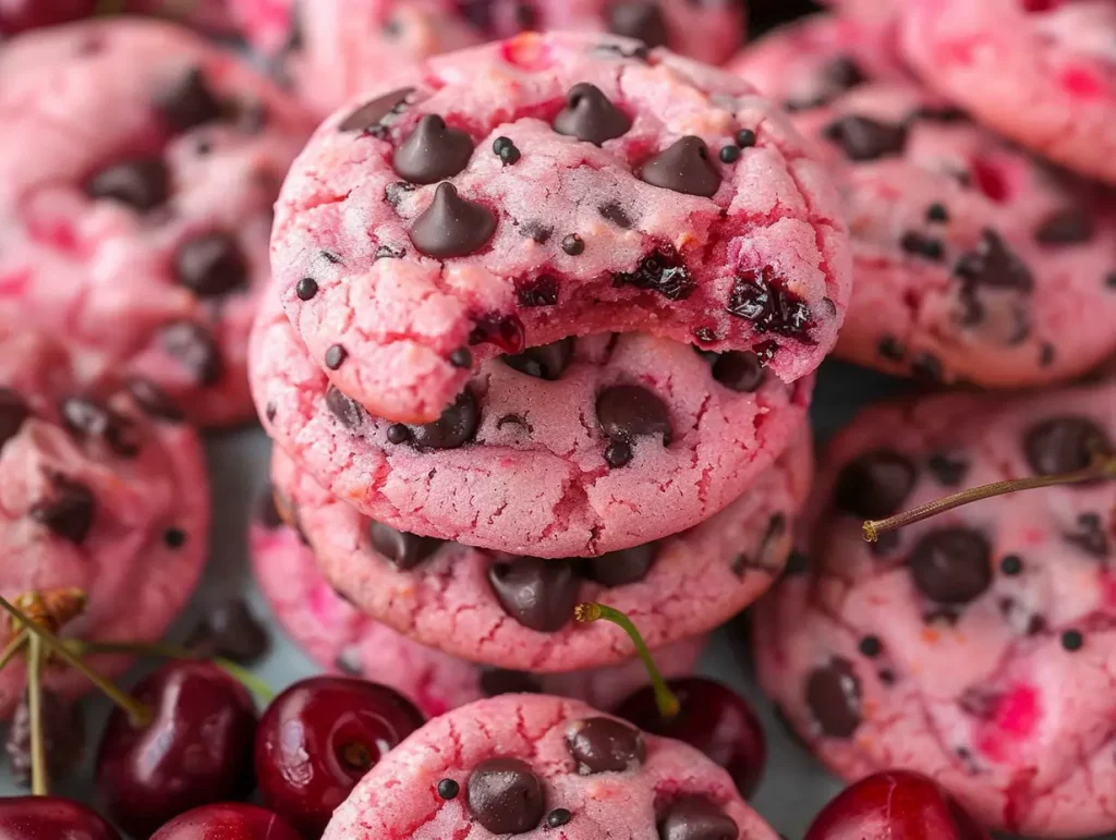 Maraschino Cherry Chocolate Chip Cookies