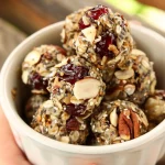 No Bake Cherry Pecan Chia Energy Bites