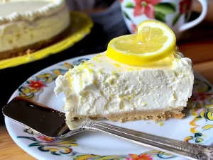 Fluffy Lemon Ricotta Cheesecake