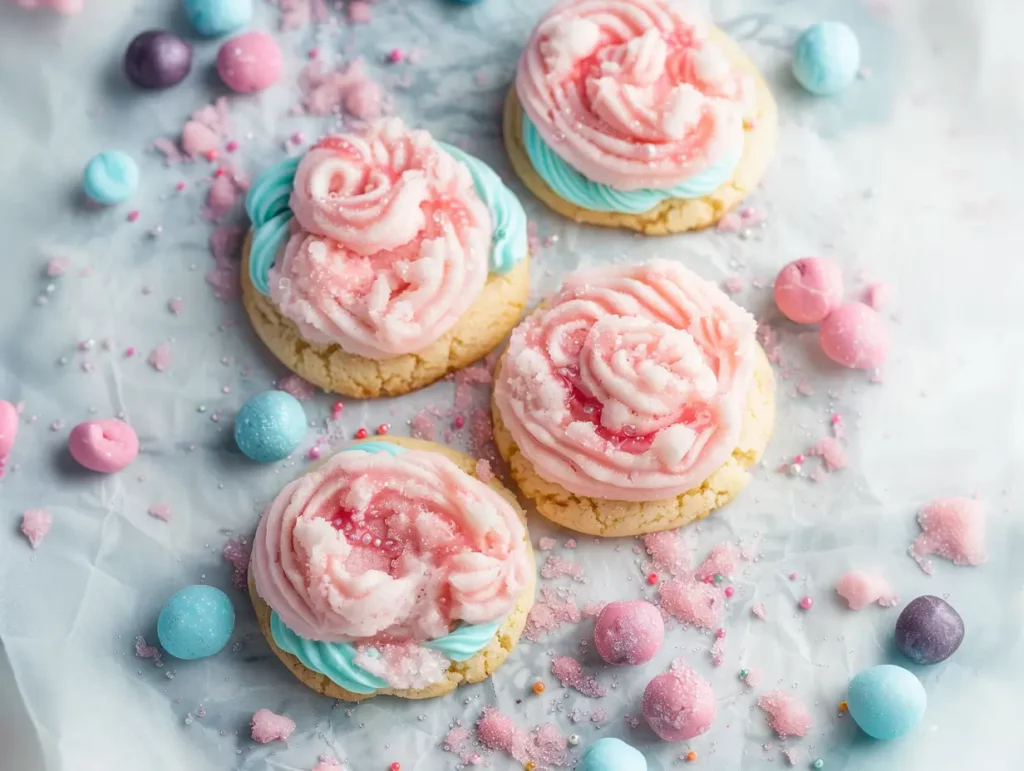 Cotton Candy Crumbl Cookies