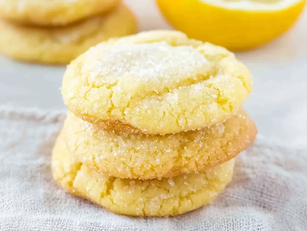 Sugar Crusted Lemon Cookies