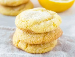 Sugar Crusted Lemon Cookies