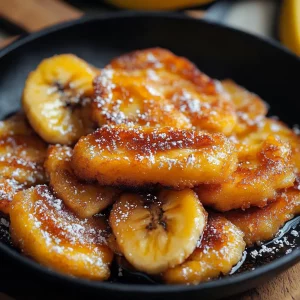 Skillet Banana Fritters